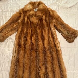 Vintage Elegant Tan Fur Coat